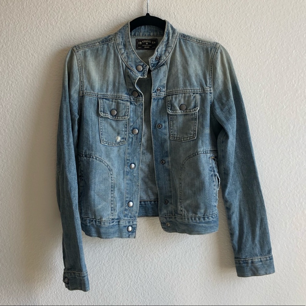 Fossil Denim Jean Sarah Broken Indigo Jacket S